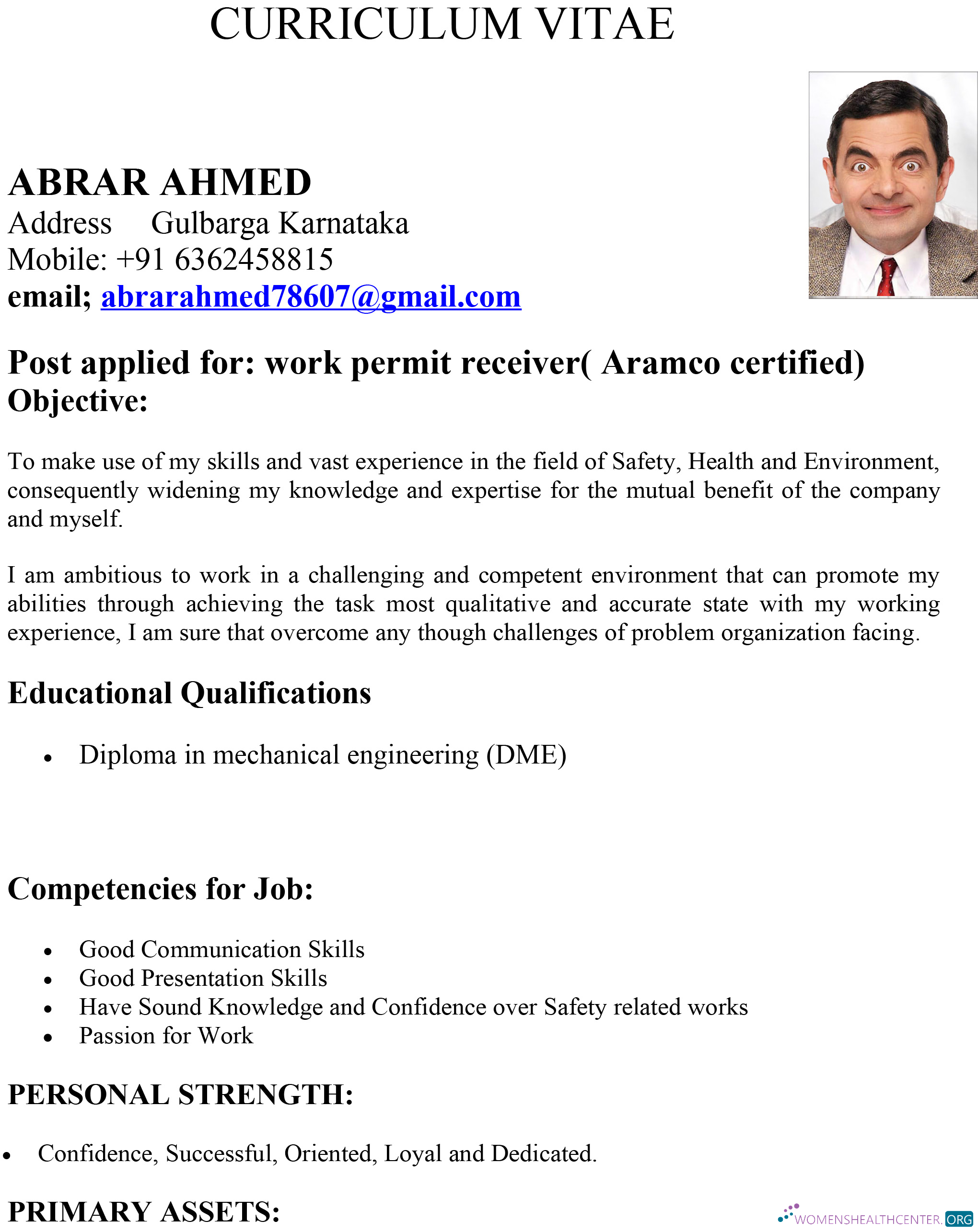 Download India work permit Photoshop template